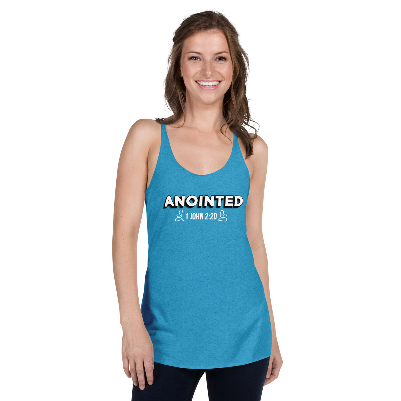 F&H Christian Anointed Women's Racerback Tank