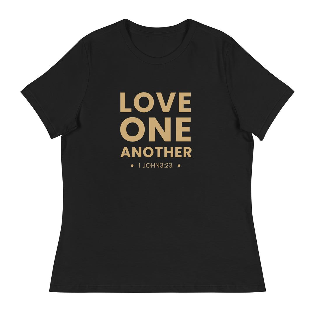 F&H Christian Love One Another Women's Relaxed T-Shirt - Faith and Happiness Store