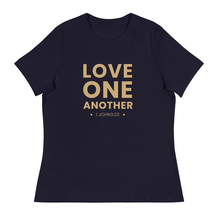 F&H Christian Love One Another Women's Relaxed T-Shirt - Faith and Happiness Store