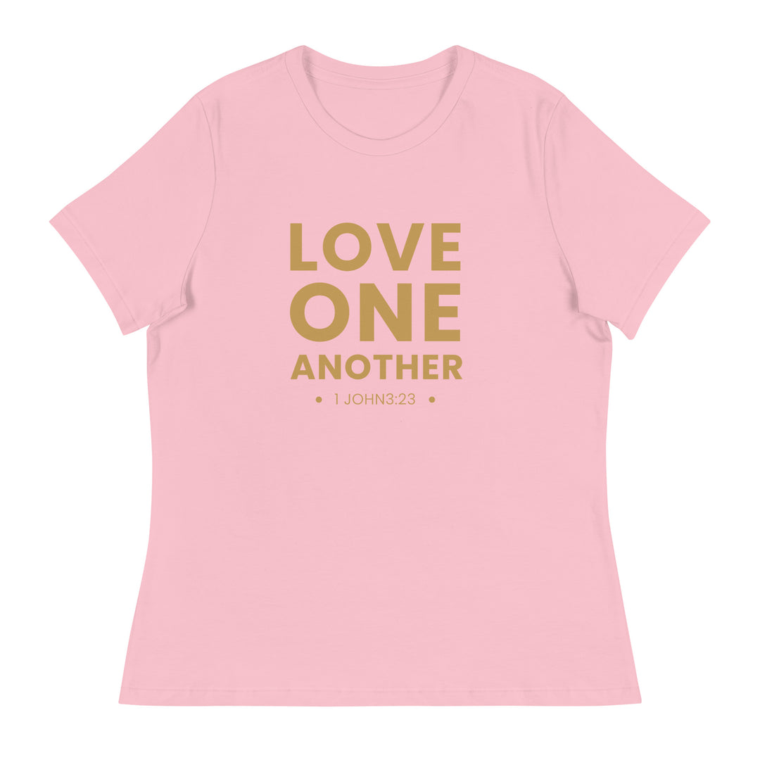 F&H Christian Love One Another Women's Relaxed T-Shirt - Faith and Happiness Store