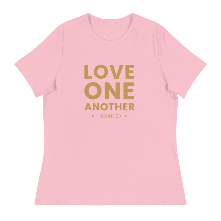 F&H Christian Love One Another Women's Relaxed T-Shirt - Faith and Happiness Store