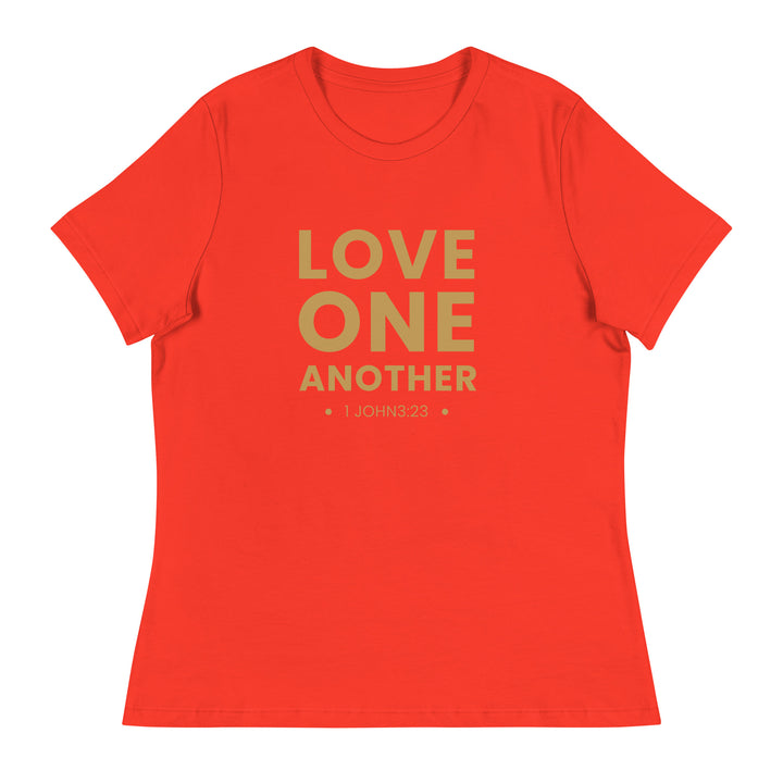 F&H Christian Love One Another Women's Relaxed T-Shirt - Faith and Happiness Store