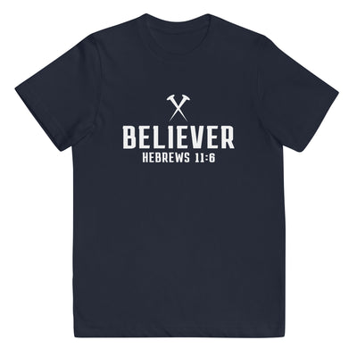 F&H Christian Believer Hebrews 11:6  Boys Youth jersey t-shirt