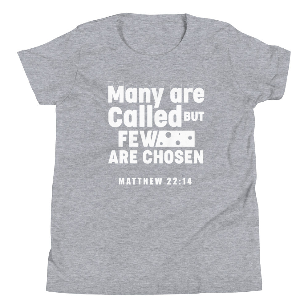 F&H Christian Many are Called Few are Chosen Matthew 22:14 boys Youth Short Sleeve T-Shirt