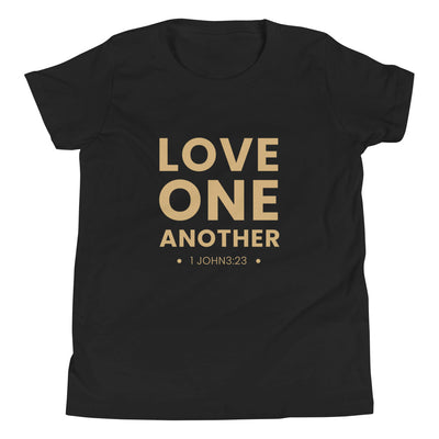 F&H Christian Love One Another Girls Short Sleeve T-Shirt - Faith and Happiness Store