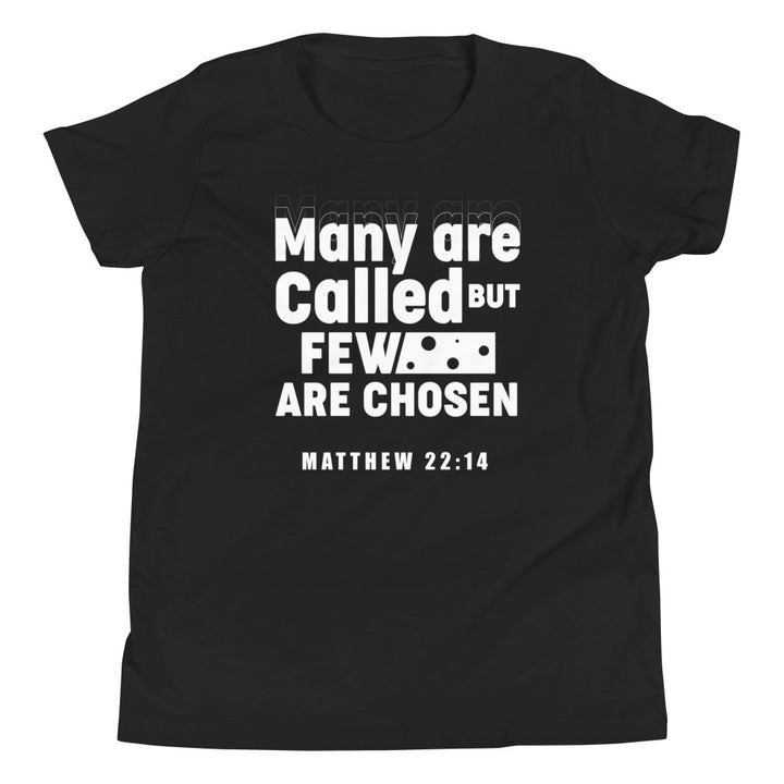 F&H Christian Many are Called Few are Chosen Matthew 22:14 boys Youth Short Sleeve T-Shirt