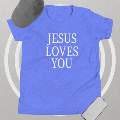 F&H Jesus Loves You Youth Short Sleeve T-Shirt