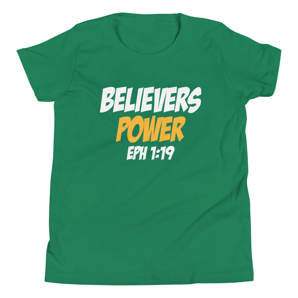 F&H Christian Believers Power Unisex Youth Short Sleeve T-Shirt