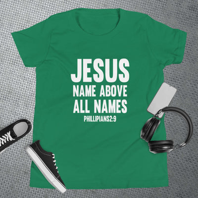 F&H Jesus Name Above All Names Youth Short Sleeve T-Shirt