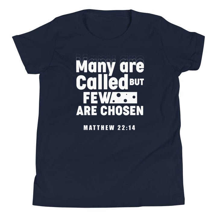 F&H Christian Many are Called Few are Chosen Matthew 22:14 boys Youth Short Sleeve T-Shirt