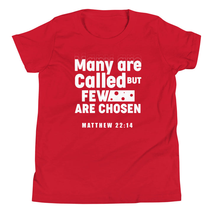 F&H Christian Many are Called Few are Chosen Matthew 22:14 boys Youth Short Sleeve T-Shirt