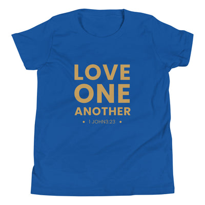 F&H Christian Love One Another Girls Short Sleeve T-Shirt - Faith and Happiness Store