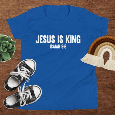 F&H Christian Jesus Is King Youth Short Sleeve T-Shirt