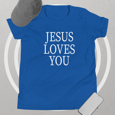F&H Jesus Loves You Youth Short Sleeve T-Shirt