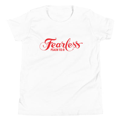 F&H Christian Fearless  Male Youth Short Sleeve T-Shirt - Faith and Happiness Store