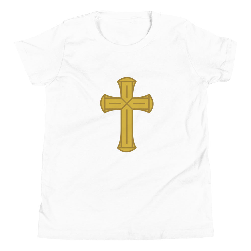 F&H Christian Cross Girl's Short Sleeve T-Shirt - Faith and Happiness Store